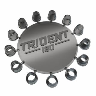 Winmau Trident 180 kroužky, stříbrné