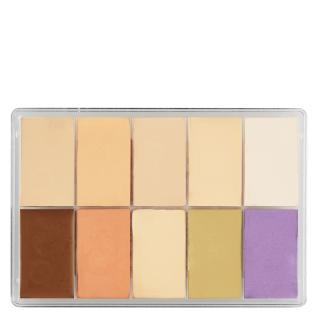 Paletka 10 krémových korektorů 15 ml, MAQPRO, FARD CREME 10 CONCEALER SLIM PALETTE  #TF2, BioLifePlus