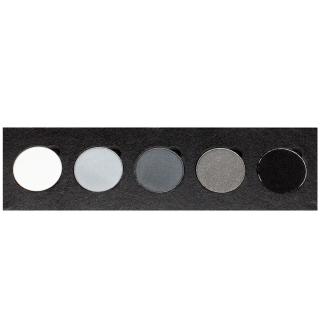 Paletka 5 očních stínů pro kouřové líčení, MAQPRO, 5 EYE SHADOW REFILL PALETTE #TITANIUM SMOKE #TF1, BioLifePlus