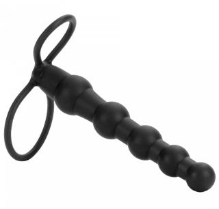 California Exotic Novelties Připínací penis pro muže Love Rider Beaded Dual Penetrator - CalExotics