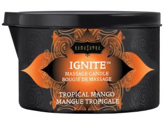 Masážní olejová svíčka Ignite Tropical Mango - Kama Sutra, 170 g