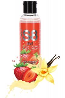 STIMUL8 Lubrikační/masážní gel S8 4-in-1 Vanilla Strawberry Whipped Cream