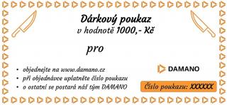 Dárkový poukaz v hodnotě 1000,- Kč