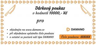 Dárkový poukaz v hodnotě 10000,- Kč