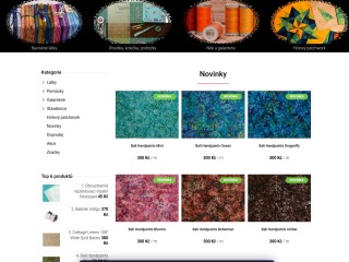 Patchwork, bavlna, metráž, bavlněné látky, pomůcky pro hezké šití