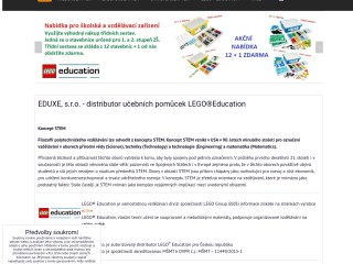 EDUXE, distributor učebních pomůcek Brick Soft, DUPLO, LEGO, WeDo a MINDSTORMS EDUXE