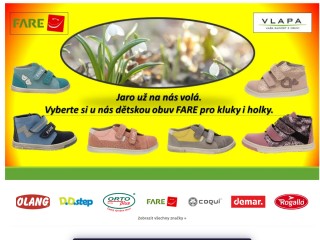 Dětská, pánská a dámská obuv, galanterie a doplňky | VLAPA.cz