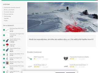 Obchod s nabídkou převážně lezeckého a horolezeckého vybavení. Dále nabízíme vybavení pro pobyt v př