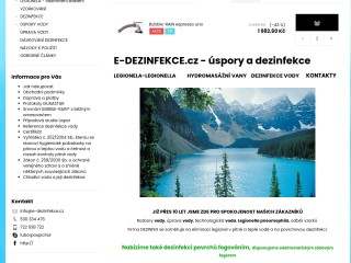 E-dezinfekce - úspory vody a dezinfekce vody a povrchů