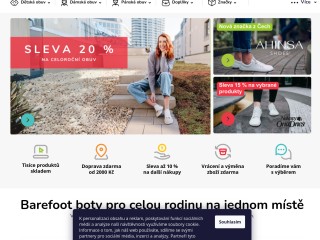 Bosonožka - zdravá barefoot a minimalistická obuv pro děti