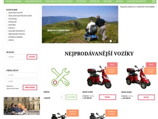 Invalidní skútry a vozíky