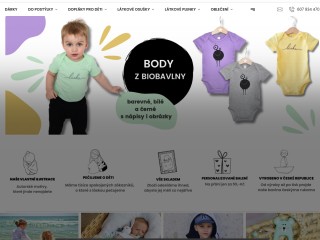 Designové plenky, osušky a body v bio kvalitě