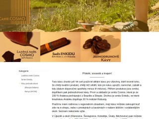 Caffe Cosmo - Rodinná pražírna kávy. Pražení a distribuce kávy do kaváren, maloobchodu a do domácnos
