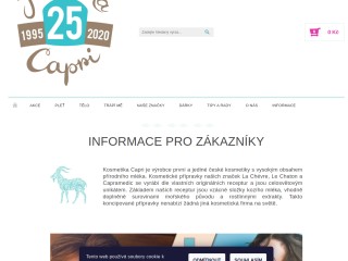 Kosmetikacapri.cz - Česká kosmetika s přírodním mlékem