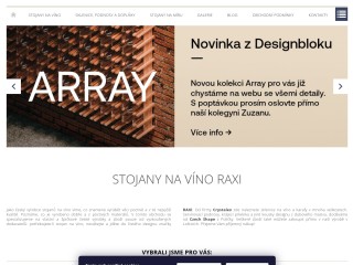 RAXI - české designové stojany na víno