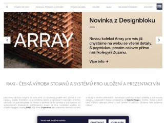 RAXI - české designové stojany na víno