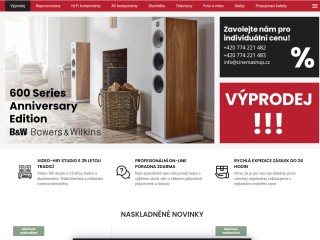 Poslechové a předváděcí studio audio a videotechniky | video - hifi - studio | cinemashop.cz