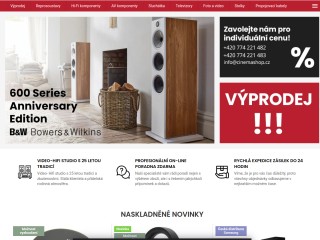 Poslechové a předváděcí studio audio a videotechniky | video - hifi - studio | cinemashop.cz