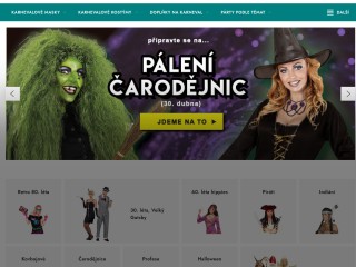 Karnevalové kostýmy, masky na karneval a párty zboží - PARTYZON.cz