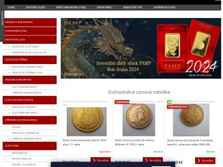 ZI-NUMISMATIKA.cz - sběratelské mince-numismatika, investiční zlato, stříbro, platina, paládium, spo