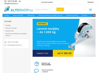 ALTOSHOP.cz - Váš dodavatel manipulační a zdvihací techniky