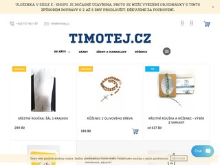 Timotej.cz: tradiční klášterní produkty a náboženské předměty