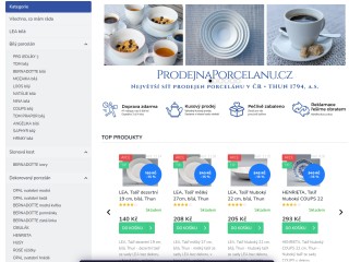ProdejnaPorcelanu.cz - největší síť prodejen Karlovarského porcelánu Thun - prodejnaporcelanu.cz