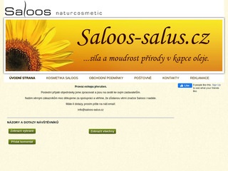 Saloos - úplný sortiment české přírodní biokosmetiky