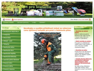 Ochranné pracovní pomůcky a potřeby pro lesnictví, dřevorubectví a myslivost SPECIÁL FM