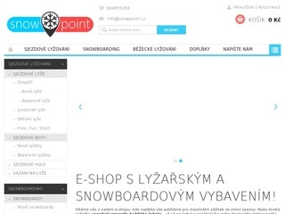 SnowPoint, e-shop pro lyžaře a snowboardisty