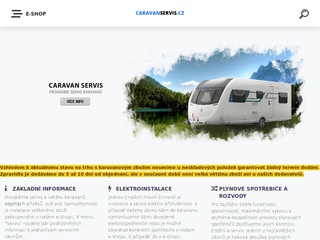 Caravanservis.cz - vybavení karavanů, obytných přívěsů a lodí