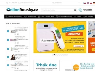 OnlineRousky.cz specialista na prodej roušek, respirátorů a dezinfekce