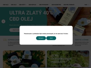 Predaj CBD, olej, kvety, šišky, pre zvieratá – zlatéCBD.sk