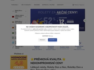 Rolety24.cz - rolety DEN a NOC 田 látkové a zatemňující rolety
