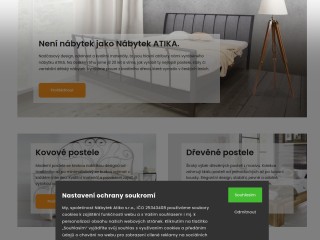 Kovové postele, ložnice z masivu, dětské pokoje - Nábytek ATIKA