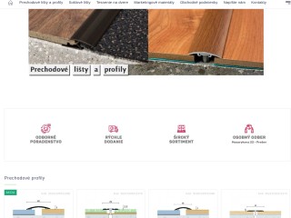 Prechodové lišty a profily do interiéru - skladom!
