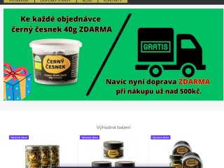 Černý česnek, citron a cibule - nejširší nabídka v ČR. Objevte chutě a zdravé produkty na Garlio.cz