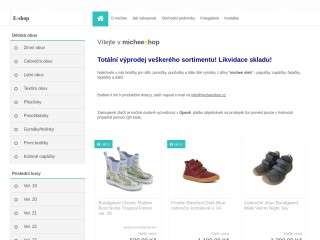 micheeshop / e-shop a prodejna s dětskou barefoot obuví a oblečením