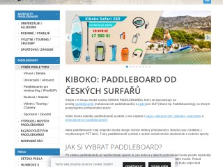 KIBOKO - česká značka paddleboardů, prodej, půjčovna a servis