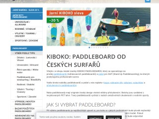 KIBOKO - česká značka paddleboardů, prodej, půjčovna a servis